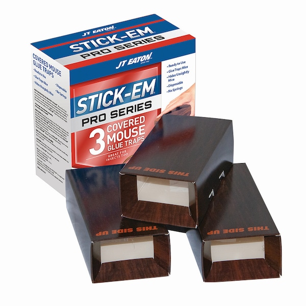Jt Eaton JT Eaton Stick-Em Pro Series Small Covered Animal Trap For Mice 3 pk 144NP - main